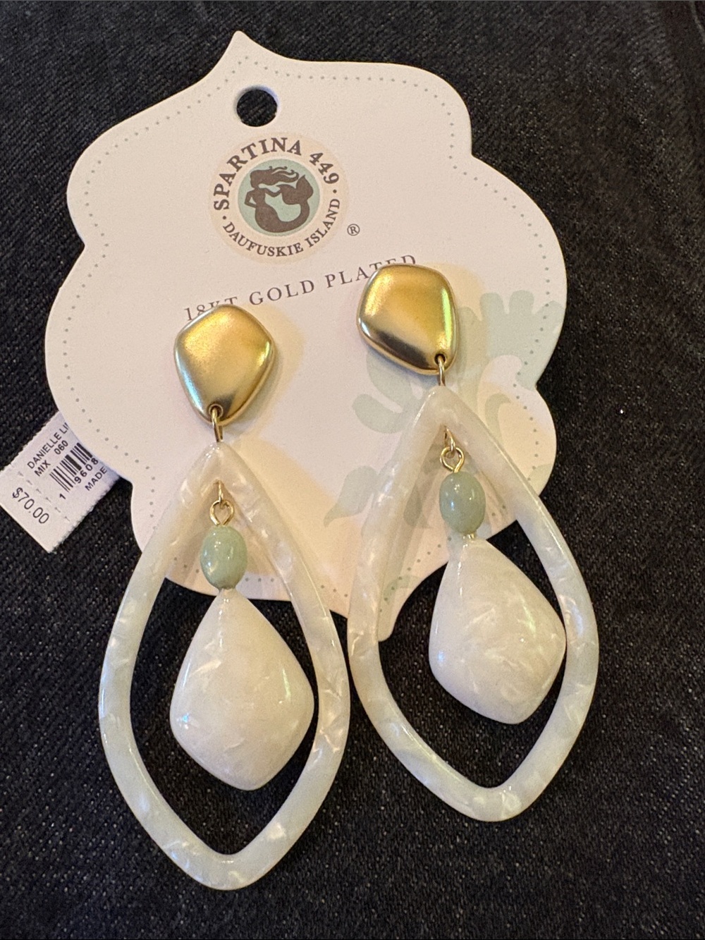 Spartina dangle earrings